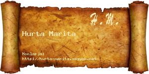 Hurta Marita névjegykártya